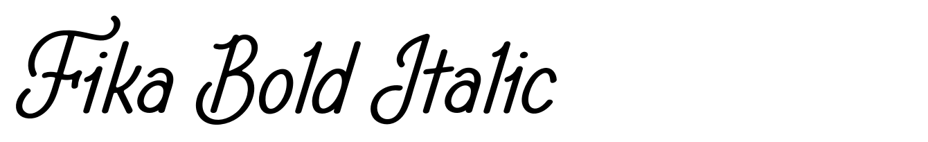 Fika Bold Italic